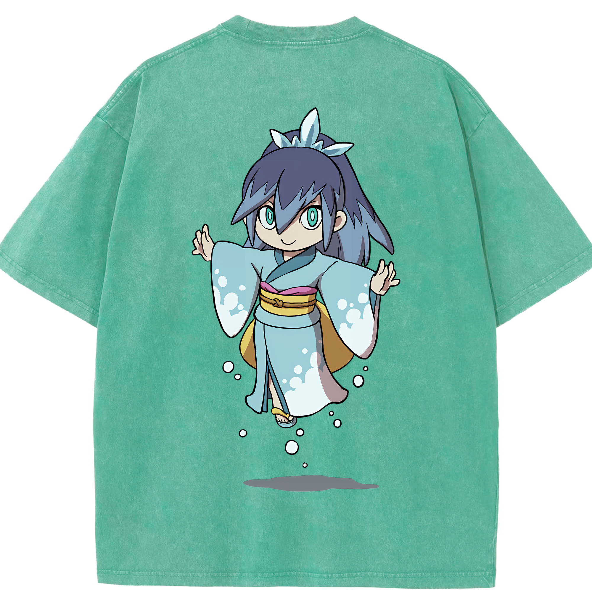 （画像用） 妖怪ウォッチ Yo-kai Watch 綿100% ヴィンテージ風 半袖Tシャツ（背面プリント）